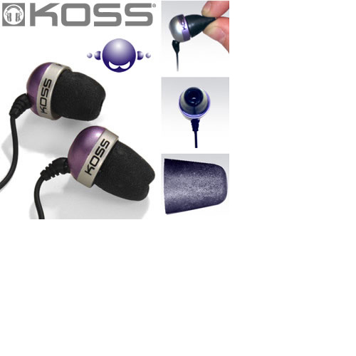 אוזניות כפתור עם מנגון אחיזה  KOSS THE PLUG
