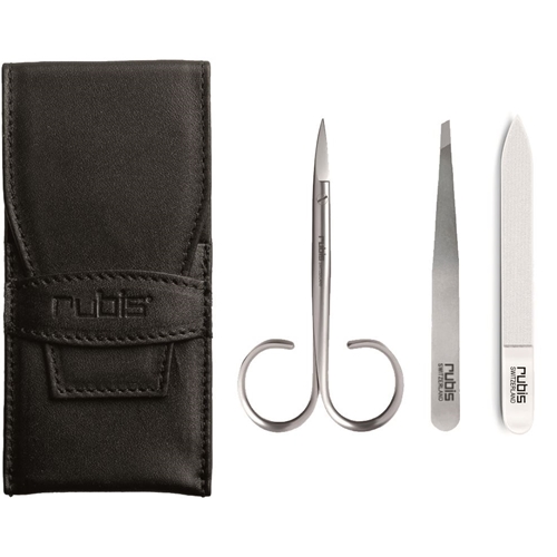 ערכת קוסמטיקה פינצטה+פצירה+מספריים תוצרת RUBIS