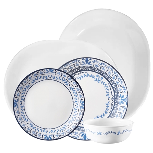 סט צלחות קורל 38 חלקים 12 סועדים Portofino קורנינג