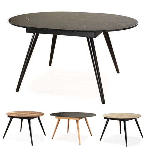 שולחן אוכל עגול נפתח 120-150 ס"מ לונדון HOME DECOR