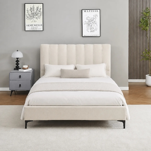 מיטה זוגית 160/200 דגם נעמה 160 קרם HOME DECOR