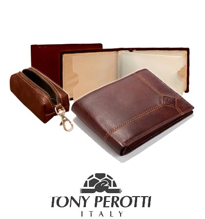 מארז ארנקי עור איכותי לגבר TONY PEROTTI
