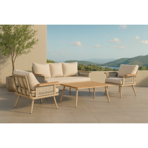 מערכת ישיבה אלומיניום דגם אלמה ARAVA‏