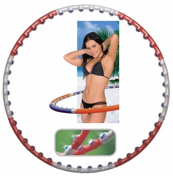 חישוק הולה הופ מקצועי עם כדורי עיסוי מסיליקון