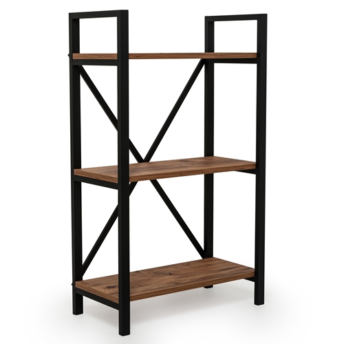 שידת מדפים ברזל מושחר גוון אורן אטלנטי Tudo Design