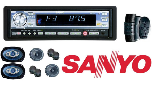 רדיו דיסק MP3 כולל שלט הגה SANYO