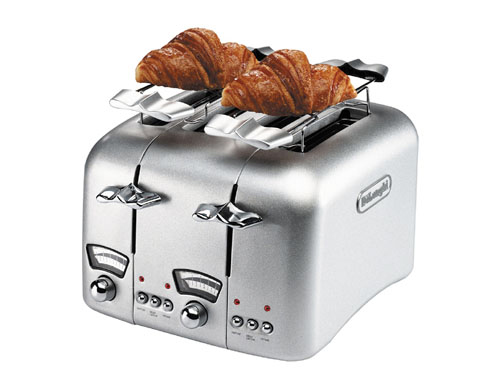 מצנם כרום 4 פתחים Delonghi 1600W