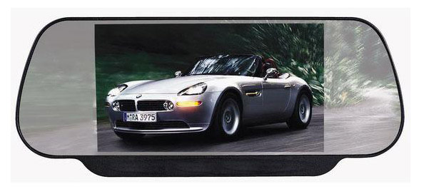 מסך מראה בגודל 7" TFT LCD+שלט pulse audio