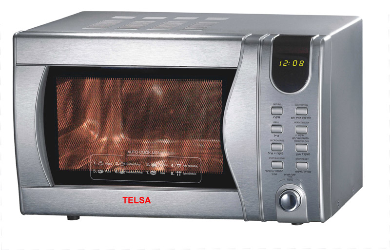 מיקרוגל משולב גריל ואפיה מנירוסטה 25 ליטר TELSA