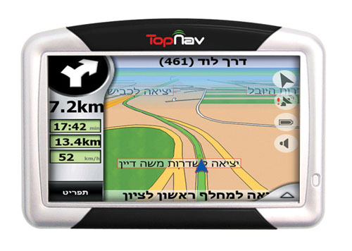 מכשיר ניווט GPS ''4.3 ותוכנת ניווט I GO 6