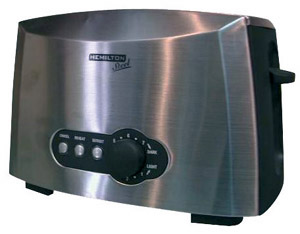 מצנם 2 פרוסות נירוסטה HEMILTON 900W