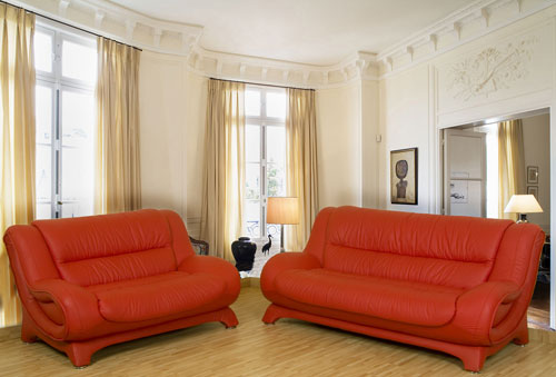 מערכת ישיבה 2+3 מעור אמיתי HOME D'ECOR