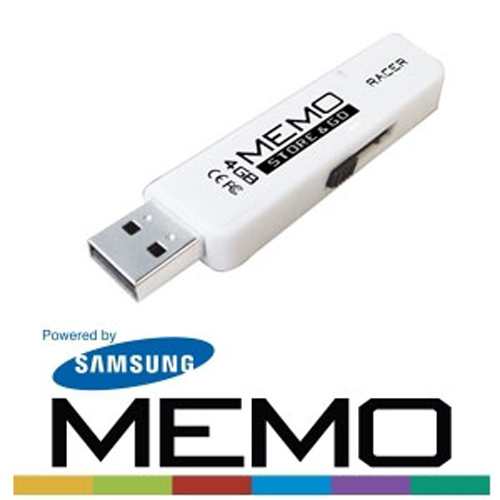 זיכרון USB נייד בנפח MEMO RACER 4GB