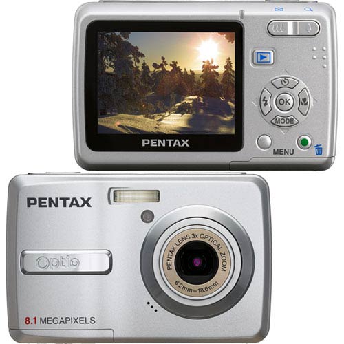 מצלמה דיגיטלית 8 מגה Pentax Optio E40