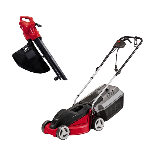 מכסחת דשא + מפוח עלים שנתיים אחריות מבית EINHELL