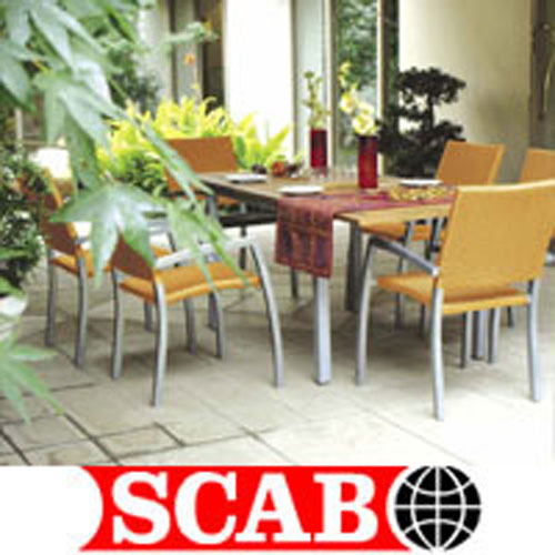 פינת אוכל למרפסת הגן מעץ טיק איכותי SCAB