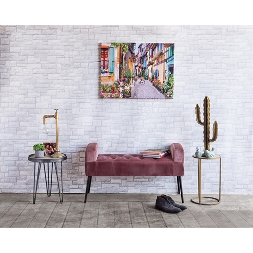 הדום ספסל ישיבה בד קטיפה דגם לירון Tudo Design