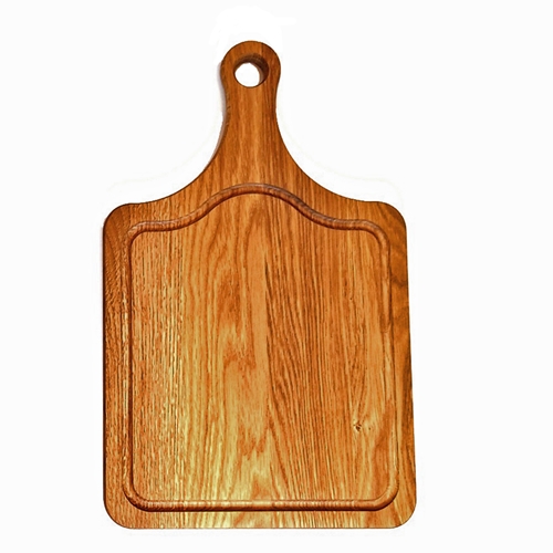 קרש חיתוך 24x40 ס''מ מעץ אלון עם ידית