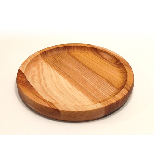 כלי הגשה עגול 20 ס''מ מעץ מלא