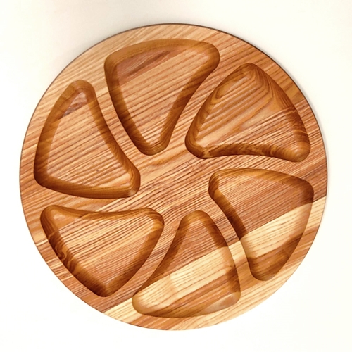 כלי הגשה עגול מחולק 30 ס''מ בצורת כוכב