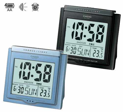 שעון מעורר עם מסך LCD ענק ומואר CASIO