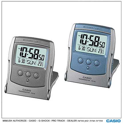 שעון מעורר עם מסך דיגיטאלי מואר CASIO