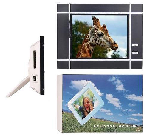 מסגרת תמונות דיגטלית מסך LCD בגודל ''3.5