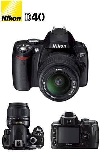 מצלמת רפקלס 6 מגה קלה Nikon D40 BODY מחודשת