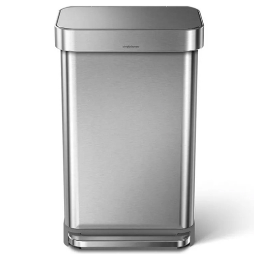 פח דוושה רחבה מלבני מאט 45 ליטר SIMPLEHUMAN