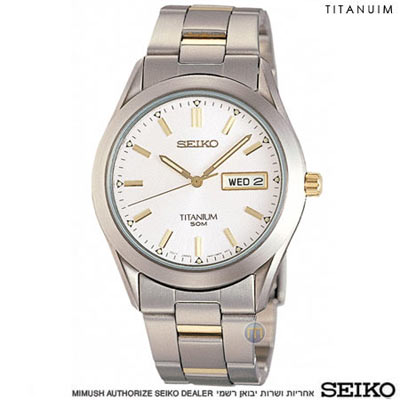שעון יד אנלוגי עשוי טיטניום לגבר SEIKO