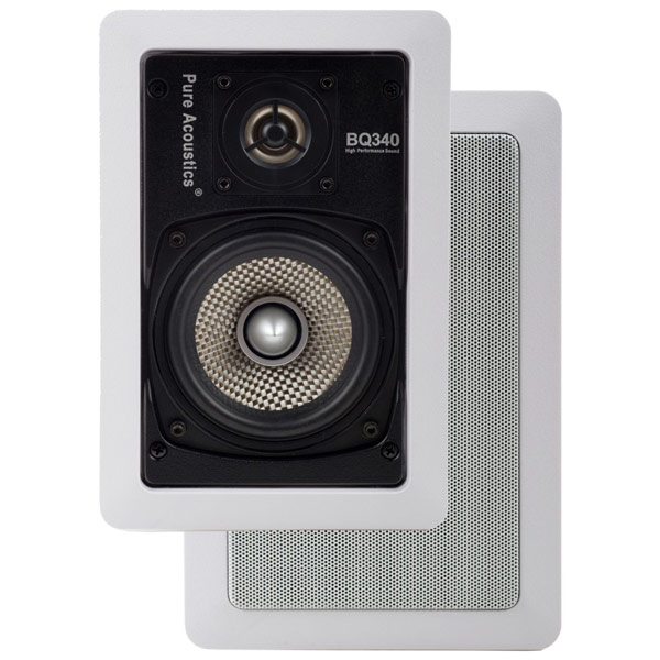 זוג רמקולים שקועים וופר 4 אינץ' Pure Acoustics