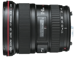 עדשה קבועה EF17-40mm f/4L USM