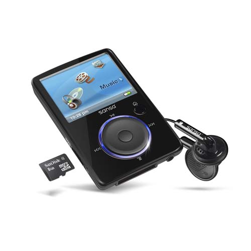 נגן 2GB MP4 עם חריץ הרחבה SanDisk Sansa Fuze