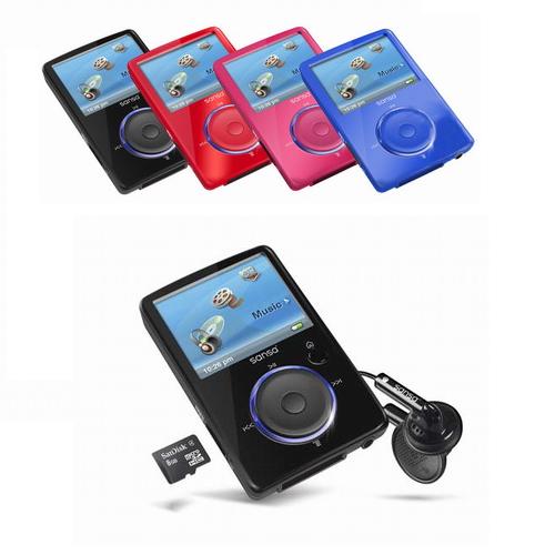 נגן 4GB MP4 עם חריץ הרחבה SanDisk Sansa Fuze