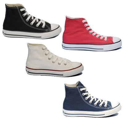 נעליים גבוהות במגוון צבעים לבחירה ALL STAR