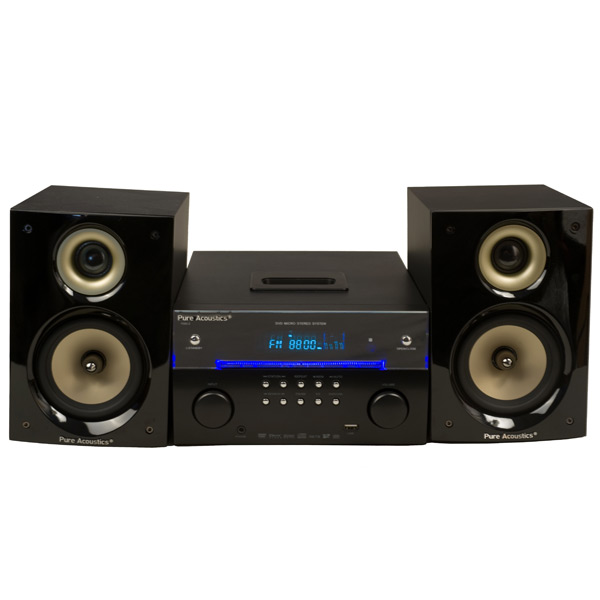 מערכת מיקרו DVD מעוצבת PURE ACOUSTICS מתצוגה