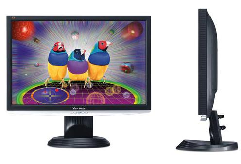 מסך מחשב "22 LCD רחב ViewSonic DVI 2ms