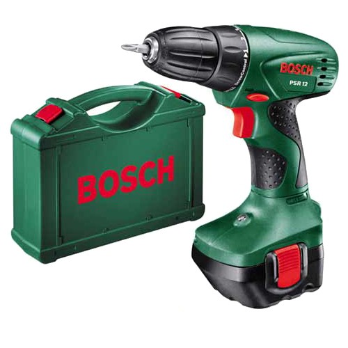 מברגה/מקדחה 12V נטענת במזוודה BOSCH