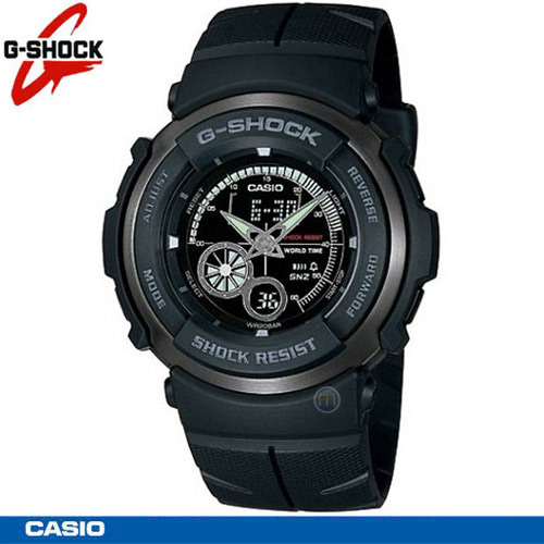 שעון שטח אנלוגי דיגיטאלי מושחר CASIO G-SHOCK