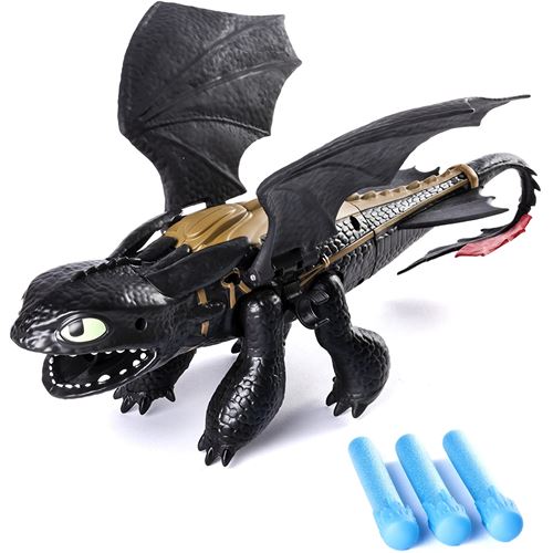 הדרקון הראשון שלי - דרקון שום שן Toothless Dragon יורה חצ...