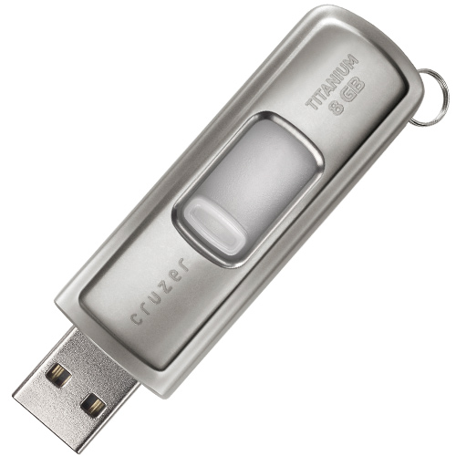 זיכרון נייד  8GB מסדרת Cruzer Titanium U3