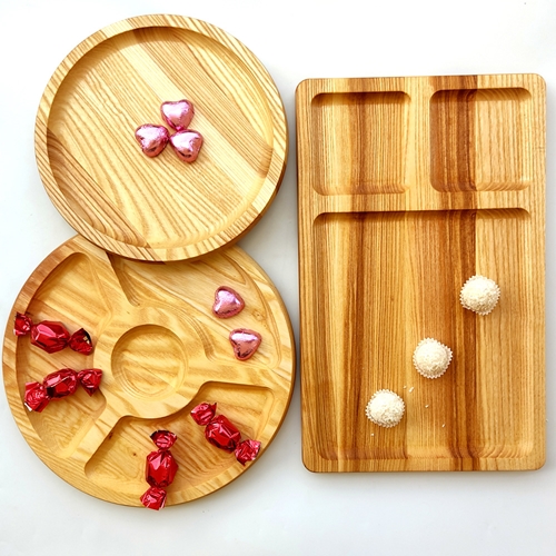 מארז כלי הגשה מיוחדים מעץ מלא