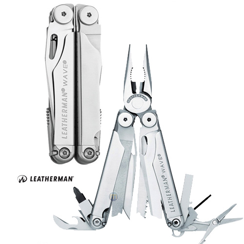 אולר  רב תכליתי ומקצועי LEATHERMAN WAVE+פנס מתנה