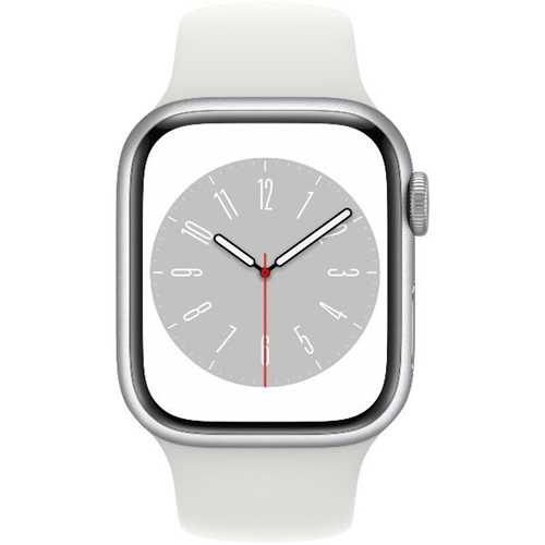 שעון חכם אפל Apple Watch Series 8 GPS, 41mm כסוף