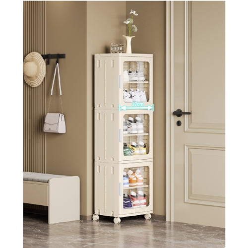 ארונית אחסון מפלסטיק כוללת 3 קומות