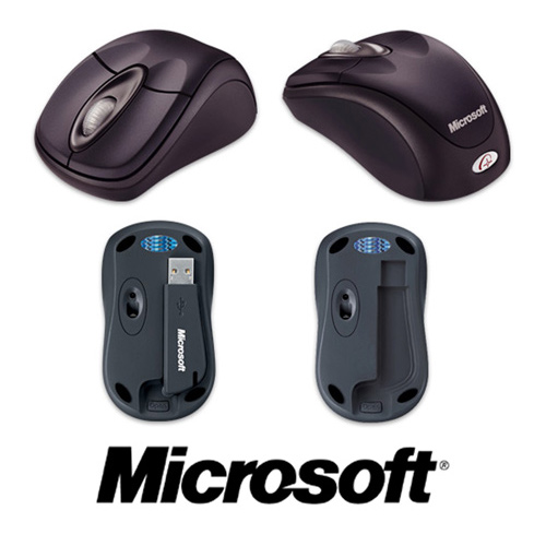 עכבר אופטי אלחוטי עבור מחשב Microsoft 3000