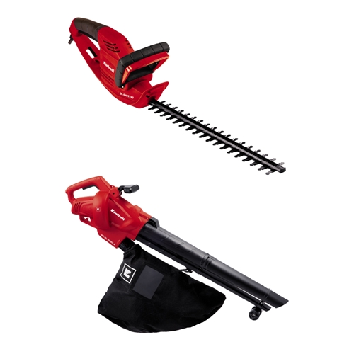 מפוח עלים 2500W  + גוזם גדר חי EINHELL 570W