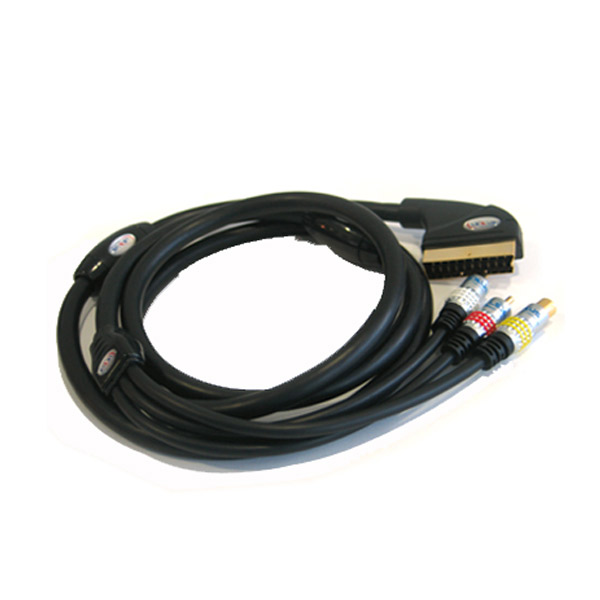 כבל SCART ל RCA/S-VIDEO באורך 1.8 מטר LEXUS