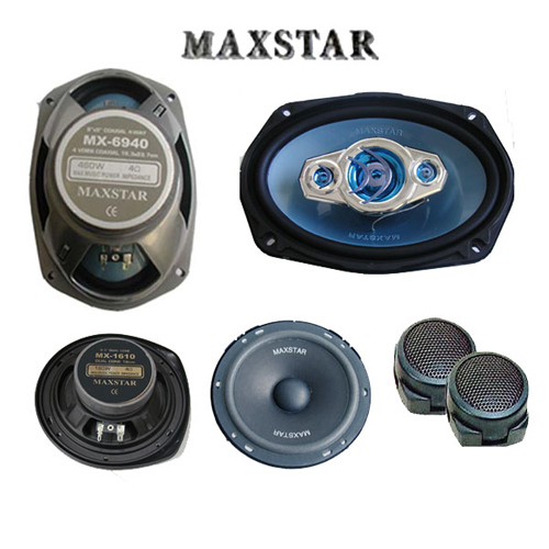 סט 6 רמקולים לרכב בעוצמה כוללת של  MAXTAR 1700W
