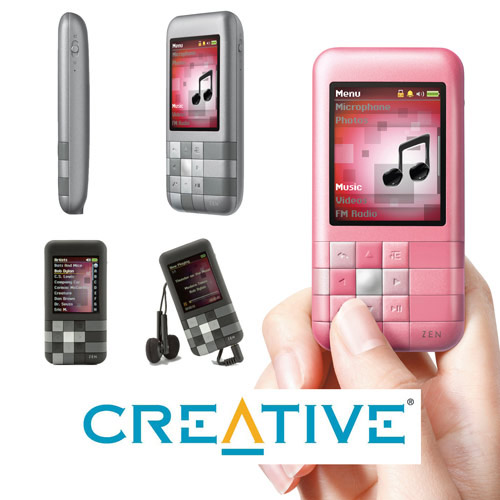 נגן MP4 בנפח 4GB עם מסך צבעוני "1.8 ZEN Mozaic